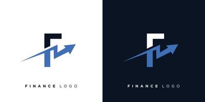 unik och djärv finansiell logotyp design vektor
