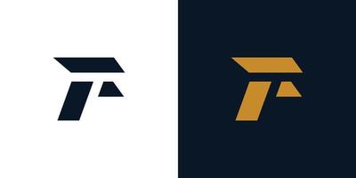 modern och trogen f logotyp design vektor