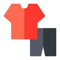 mode kategori uppkopplad Lagra i platt ikon. t-shirt, kort flämta, Kläder, kläder, uppkopplad handla vektor