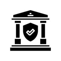 Bankwesen Versicherung Symbol zum Ihre Webseite, Handy, Mobiltelefon, Präsentation, und Logo Design. vektor