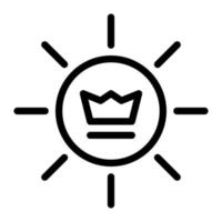 isoliert Unternehmen branding im Gliederung Symbol auf Weiß Hintergrund. Identität, Krone, Logo, Marketing, Geschäft vektor