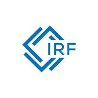 irf brev logotyp design på vit bakgrund. irf kreativ cirkel brev logotyp begrepp. irf brev design. vektor