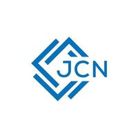jcn brev logotyp design på vit bakgrund. jcn kreativ cirkel brev logotyp begrepp. jcn brev design. vektor