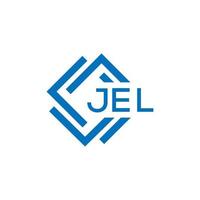 jel Brief Logo Design auf Weiß Hintergrund. jel kreativ Kreis Brief Logo Konzept. jel Brief Design. vektor