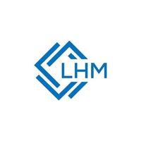 lhm brev logotyp design på vit bakgrund. lhm kreativ cirkel brev logotyp begrepp. lhm brev design. vektor