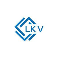 lkv Brief Logo Design auf Weiß Hintergrund. lkv kreativ Kreis Brief Logo Konzept. lkv Brief Design. vektor