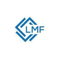 lmf Brief Logo Design auf Weiß Hintergrund. lmf kreativ Kreis Brief Logo Konzept. lmf Brief Design. vektor