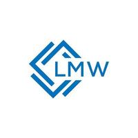 lmw Brief Logo Design auf Weiß Hintergrund. lmw kreativ Kreis Brief Logo Konzept. lmw Brief Design. vektor
