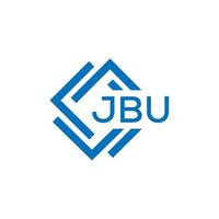 jbu Brief Logo Design auf Weiß Hintergrund. jbu kreativ Kreis Brief Logo Konzept. jbu Brief Design. vektor