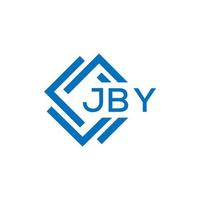 jby Brief Logo Design auf Weiß Hintergrund. jby kreativ Kreis Brief Logo Konzept. jby Brief Design. vektor