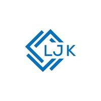 ljk Brief Logo Design auf Weiß Hintergrund. ljk kreativ Kreis Brief Logo Konzept. ljk Brief Design. vektor