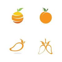 Mango-Logo-Illustrationsvektorentwurf vektor