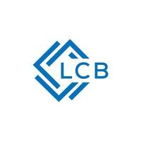 lcb brev logotyp design på vit bakgrund. lcb kreativ cirkel brev logotyp begrepp. lcb brev design. vektor