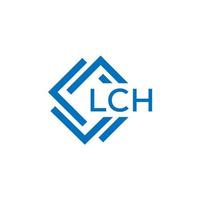 lch Brief Logo Design auf Weiß Hintergrund. lch kreativ Kreis Brief Logo Konzept. lch Brief Design. vektor