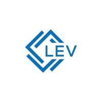 lev Brief Logo Design auf Weiß Hintergrund. lev kreativ Kreis Brief Logo Konzept. lev Brief Design. vektor