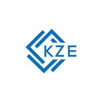 kze Brief Logo Design auf Weiß Hintergrund. kze kreativ Kreis Brief Logo Konzept. kze Brief Design. vektor