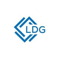 ldg brev logotyp design på vit bakgrund. ldg kreativ cirkel brev logotyp begrepp. ldg brev design. vektor