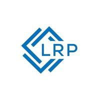 lrp brev logotyp design på vit bakgrund. lrp kreativ cirkel brev logotyp begrepp. lrp brev design. vektor