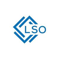 lso brev design.lso brev logotyp design på vit bakgrund. lso kreativ cirkel brev logotyp begrepp. lso brev design. vektor