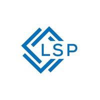 lsp Brief Logo Design auf Weiß Hintergrund. lsp kreativ Kreis Brief Logo Konzept. lsp Brief Design. vektor