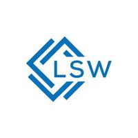 lsw brev design.lsw brev logotyp design på vit bakgrund. lsw kreativ cirkel brev logotyp begrepp. lsw brev design.lsw brev logotyp design på vit bakgrund. lsw c vektor