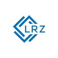 lrz brev logotyp design på vit bakgrund. lrz kreativ cirkel brev logotyp begrepp. lrz brev design. vektor