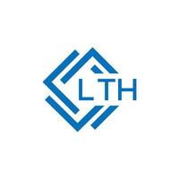 lth Brief Logo Design auf Weiß Hintergrund. lth kreativ Kreis Brief Logo Konzept. lth Brief Design. vektor