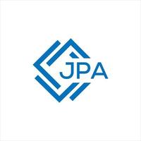 jpa brev logotyp design på svart bakgrund. jpa kreativ cirkel brev logotyp begrepp. jpa brev design.jpa brev logotyp design på svart bakgrund. jpa c vektor