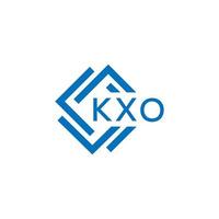 kxo Brief Logo Design auf Weiß Hintergrund. kxo kreativ Kreis Brief Logo Konzept. kxo Brief Design. vektor