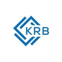 krb brev logotyp design på vit bakgrund. krb kreativ cirkel brev logotyp begrepp. krb brev design. vektor