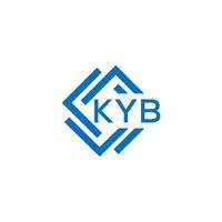 kyb brev logotyp design på vit bakgrund. kyb kreativ cirkel brev logotyp begrepp. kyb brev design.kyb brev logotyp design på vit bakgrund. kyb c vektor