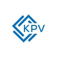 kpv Brief Logo Design auf Weiß Hintergrund. kpv kreativ Kreis Brief Logo Konzept. kpv Brief Design. vektor