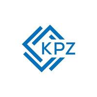 kpz brev logotyp design på vit bakgrund. kpz kreativ cirkel brev logotyp begrepp. kpz brev design. vektor