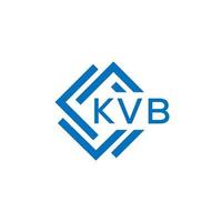 kvb Brief Logo Design auf Weiß Hintergrund. kvb kreativ Kreis Brief Logo Konzept. kvb Brief Design. vektor