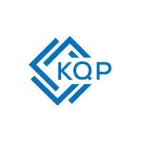 kqp Brief Logo Design auf Weiß Hintergrund. kqp kreativ Kreis Brief Logo Konzept. kqp Brief Design. vektor