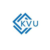 kvu Brief Logo Design auf Weiß Hintergrund. kvu kreativ Kreis Brief Logo Konzept. kvu Brief Design. vektor