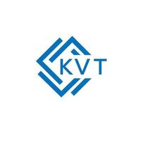 kvt brev logotyp design på vit bakgrund. kvt kreativ cirkel brev logotyp begrepp. kvt brev design. vektor