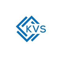 kvs Brief Logo Design auf Weiß Hintergrund. kvs kreativ Kreis Brief Logo Konzept. kvs Brief Design. vektor