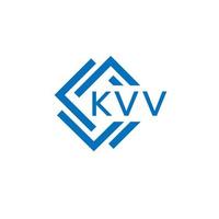 kvv brev logotyp design på vit bakgrund. kvv kreativ cirkel brev logotyp begrepp. kvv brev design. vektor