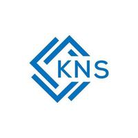 kns Brief Logo Design auf Weiß Hintergrund. kns kreativ Kreis Brief Logo Konzept. kns Brief Design. vektor