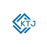 ktj Brief Logo Design auf Weiß Hintergrund. ktj kreativ Kreis Brief Logo Konzept. ktj Brief Design. vektor