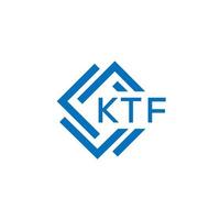 ktf Brief Logo Design auf Weiß Hintergrund. ktf kreativ Kreis Brief Logo Konzept. ktf Brief Design. vektor