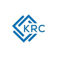 krc brev logotyp design på vit bakgrund. krc kreativ cirkel brev logotyp begrepp. krc brev design. vektor