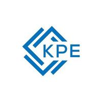 kpe kreativ cirkel brev logotyp begrepp. kpe brev design. vektor