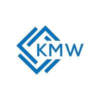 kmw Brief Logo Design auf Weiß Hintergrund. kmw kreativ Kreis Brief Logo Konzept. kmw Brief Design. vektor