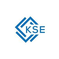 kse Brief Logo Design auf Weiß Hintergrund. kse kreativ Kreis Brief Logo Konzept. kse Brief Design. vektor