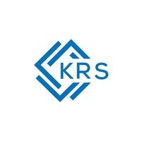 krs kreativ cirkel brev logotyp begrepp. krs brev design. vektor