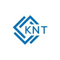 knt Brief Logo Design auf Weiß Hintergrund. knt kreativ Kreis Brief Logo Konzept. knt Brief Design. vektor