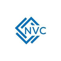 nvc kreativ cirkel brev logotyp begrepp. nvc brev design.nvc brev logotyp design på vit bakgrund. nvc kreativ cirkel brev logotyp begrepp. nvc brev design. vektor