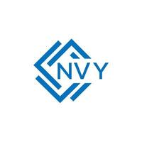 nvy Brief Logo Design auf Weiß Hintergrund. nvy kreativ Kreis Brief Logo Konzept. nvy Brief Design. vektor